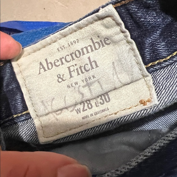 Abercrombie & Fitch Blue Bootcut Jeans with Subtle Fading 28x30 - Picture 8 of 8